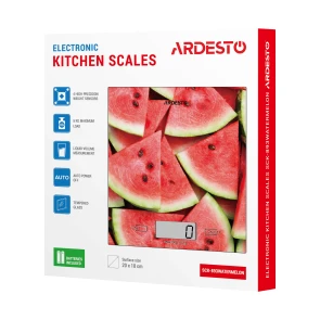 Весы Ardesto кухонные Watermelon, 5кг, AAAx2 в комплекте, стекло, многоцветный №5