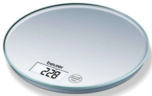 Весы Beurer кухонные, 5кг, СR2032x2 в комплекте, стекло, серый №2