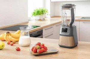 Весы Sencor кухонные, 5кг, подключение к смартфону, AAAx2, пластик, золотой №2