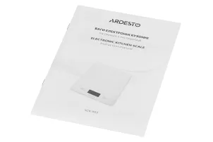 Весы Ardesto кухонные Pasta, 5кг, AAAx2 в комплекте, стекло, многоцветный. №6