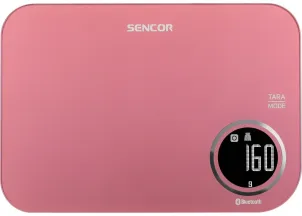 Ваги Sencor кухонні, 5кг, підключення до смартфону, AAAx2, пластик, червоний №1