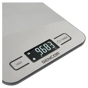 Весы Sencor кухонные, 10кг, подключение к смартфону, AAAx2, серый №4