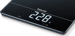 Ваги Beurer кухонні, 15кг, сенс. керування, АААx3 в комплекті, скло, чорний №5