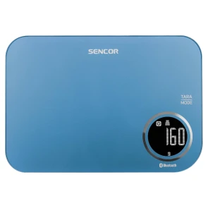 Ваги Sencor кухонні, 5кг, підключення до смартфону, AAAx2, пластик, синій №2