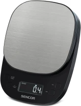 Весы Sencor кухонные для кофе, 2кг, АААx3, регулировка гравитации, пластик, черно-нержавеющая сталь.