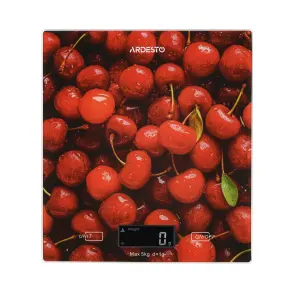 Ваги Ardesto кухонні CHERRY, 5кг, AAAx2 в комплекті, скло, багатокольоровий №2