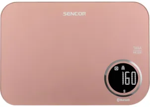 Ваги Sencor кухонні, 5кг, підключення до смартфону, AAAx2, пластик, рожевий №2