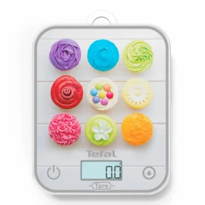 Весы Tefal кухонные Optiss Cake Pops, 5кг, AAAx2 в комплекте, стекло, разноцветные №2