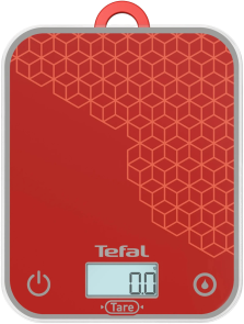 Весы Tefal кухонные Optiss, 5кг, AAAx2 в комплекте, стекло, красный №2