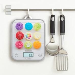 Весы Tefal кухонные Optiss Cake Pops, 5кг, AAAx2 в комплекте, стекло, разноцветные №6