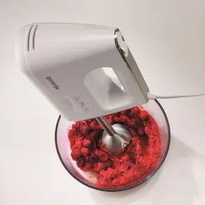 Міксер Gorenje ручний 550Вт, насадки-4 вінчика + блендер, турборежим, білий №6