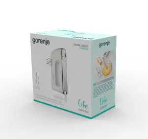 Міксер Gorenje ручний 460Вт, насадки-4, турборежим, білий №7