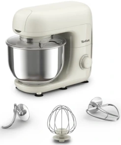 Міксер Tefal планетарний Bake Essential 800Вт, насадки-3, чаша-нерж., метал, 4.8л, білий №1