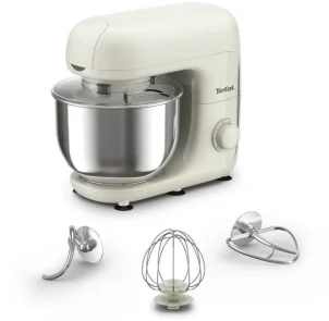 Міксер Tefal планетарний Bake Essential 800Вт, насадки-3, чаша-нерж., метал, 4.8л, білий №3