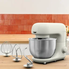Міксер Tefal планетарний Bake Essential 800Вт, насадки-3, чаша-нерж., метал, 4.8л, білий №10