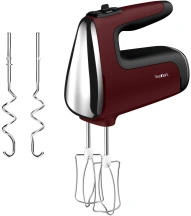 Міксер Tefal ручний Powermix Silence 600Вт, насадки-4, турборежим, бордовий