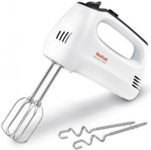 Міксер Tefal ручний Quick Mix 300Вт, насадки-4, турборежим, біло-сірий №1