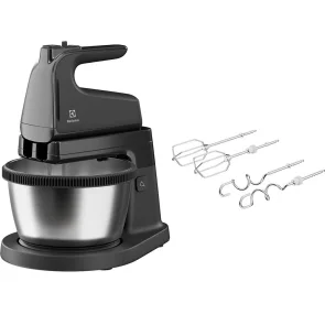 Міксер Electrolux стаціонарний 500Вт, насадки-4, чаша-метал, 3.5л, сірий темний №6