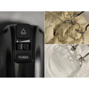 Міксер Electrolux стаціонарний 500Вт, насадки-4, чаша-метал, 3.5л, сірий темний №8