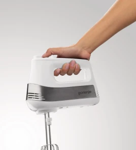 Міксер Gorenje стаціонарний 500Вт, насадки-4, чаша-пластик, 3л, білий №9