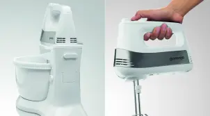 Міксер Gorenje стаціонарний 500Вт, насадки-4, чаша-пластик, 3л, білий №10