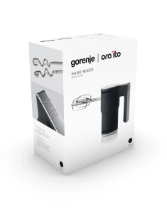 Міксер Gorenje ручний 400Вт, насадки-4, чорний №7