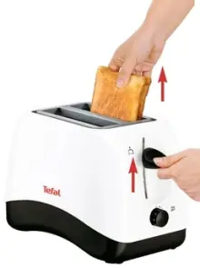 Тостер Tefal Delfini 850Вт, пластик, біло-чорний №4