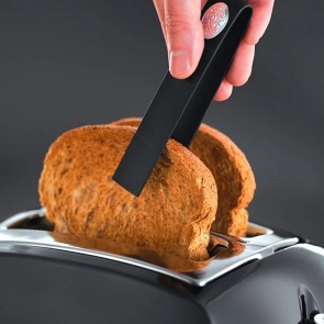 Тостер Russell Hobbs Textures 850Вт, пластик, чорний №2