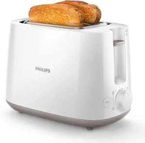 Тостер Philips Daily Collection 830Вт, пластик, белый №4