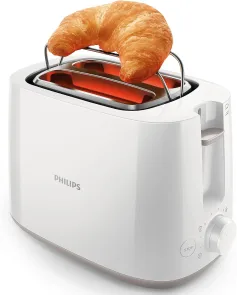 Тостер Philips Daily Collection 830Вт, пластик, белый №5