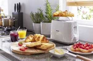 Тостер Philips Daily Collection 830Вт, пластик, белый №6