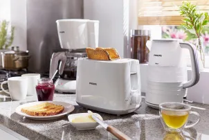 Тостер Philips Daily Collection 830Вт, пластик, белый №7