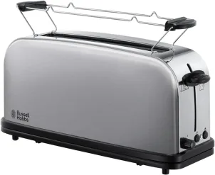 Тостер Russell Hobbs Oxford 1000Вт, довгі слоти, метал, сріблястий №2