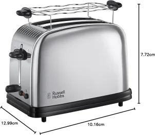 Тостер Russell Hobbs Chester 1670Вт, підігрів, метал. №4
