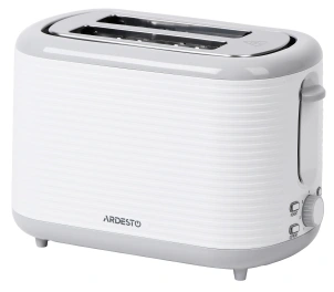 Тостер Ardesto White stripes T-F17WG 930Вт, пластик, білий+сірий №1