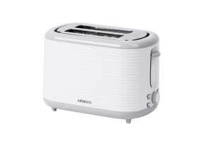 Тостер Ardesto White stripes T-F17WG 930Вт, пластик, білий+сірий №2