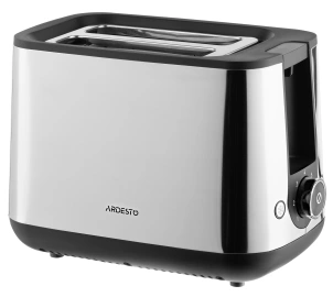Тостер Ardesto Steel Collection 800Вт, металл/пластик, серебристо-черный №1