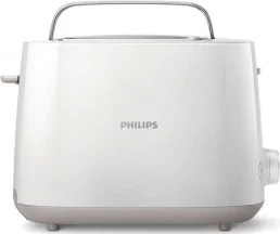Тостер Philips Daily Collection 830Вт, кришка від пилу, пластик, білий