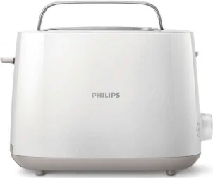 Тостер Philips Daily Collection 830Вт, крышка от пыли, пластик, белый №3