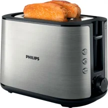 Тостер Philips WiWa Collection 950Вт, металл/пластик, черный
