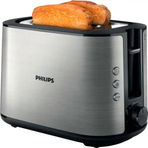 Тостер Philips WiWa Collection 950Вт, металл/пластик, черный №1