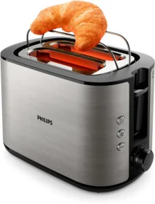 Тостер Philips WiWa Collection 950Вт, металл/пластик, черный №3