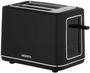 Тостер Ardesto Elegance 800Вт, LED дисплей, пластик, чорний №1