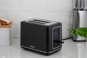 Тостер Ardesto Elegance 800Вт, LED дисплей, пластик, чорний №10