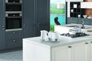Тостер Gorenje, 850Вт, функц. размораживание, автоотключение, пластик/металл, белый №5