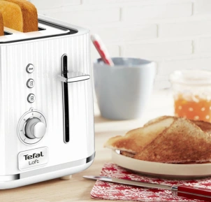Тостер Tefal Loft 850Вт, пластик, белый №4