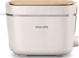 Тостер Philips Series Eco Conscious Edition 830Вт, крышка от пыли, пластик, белый