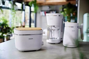 Тостер Philips Series Eco Conscious Edition 830Вт, крышка от пыли, пластик, белый №6