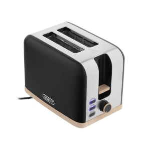 Тостер Ardesto T-F420BWD, 800Вт, металл, 2 слота, черный №6