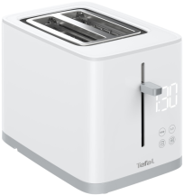 Тостер Tefal Sense 850Вт, LED дисплей, метал/пластик, білий